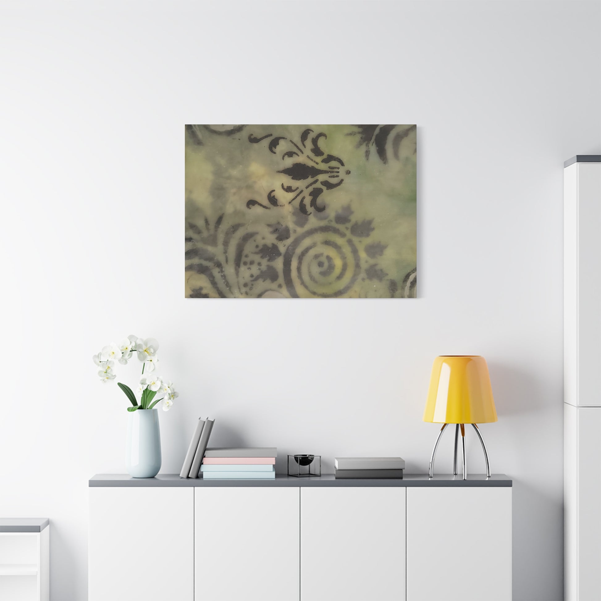 Canvas Print inspired by  Nature -Encaustic Painting by Lisa Jennings