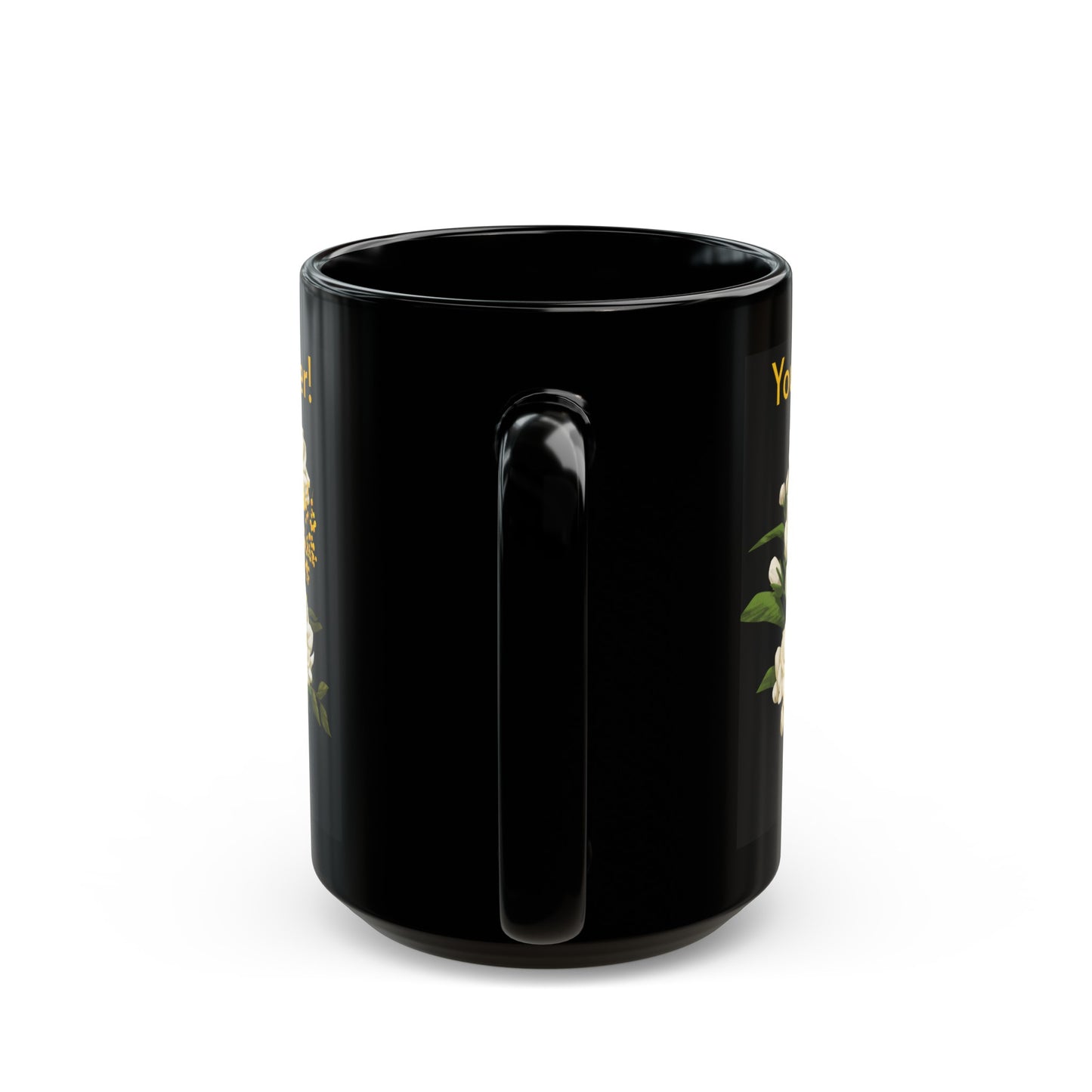 Favorite Math Teacher White Floral Black Mug (11oz, 15oz)