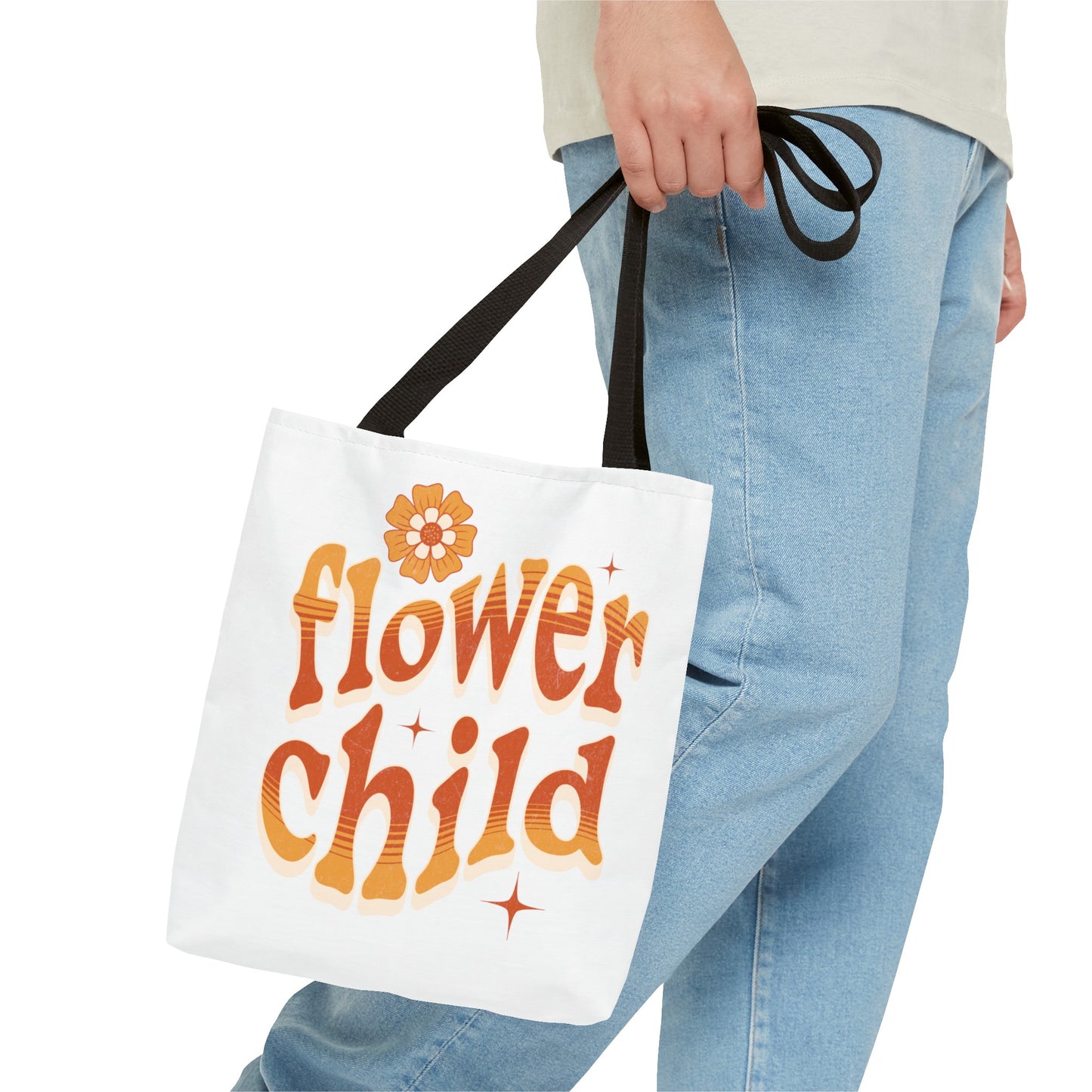 Flower child, mom, daughter, graduate workout Tote Bag (AOP)