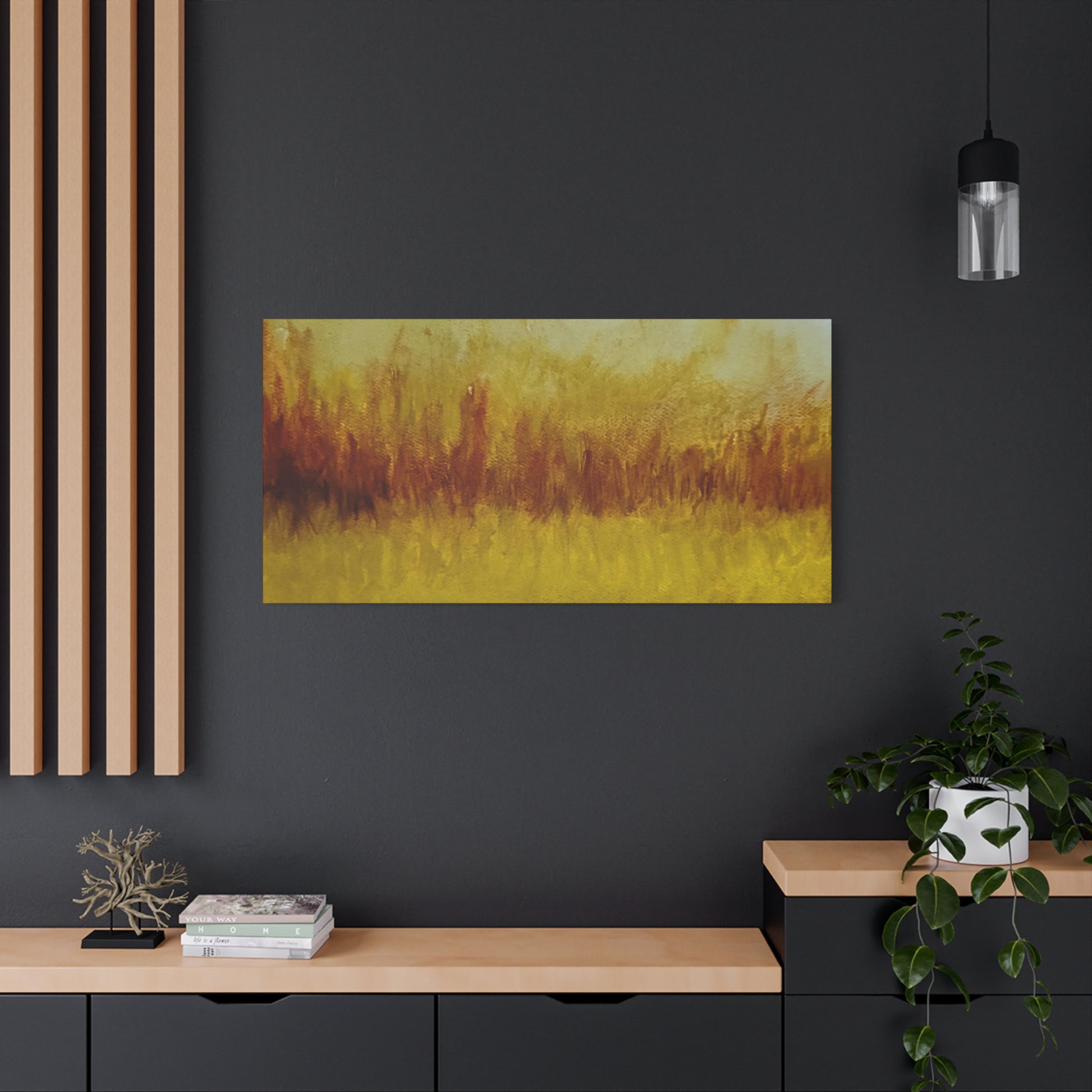 Canvas Wall Art, Abstract Nature Landscape, Home Decor, Modern Artwork, Gift for Art Lovers, Office Decoration