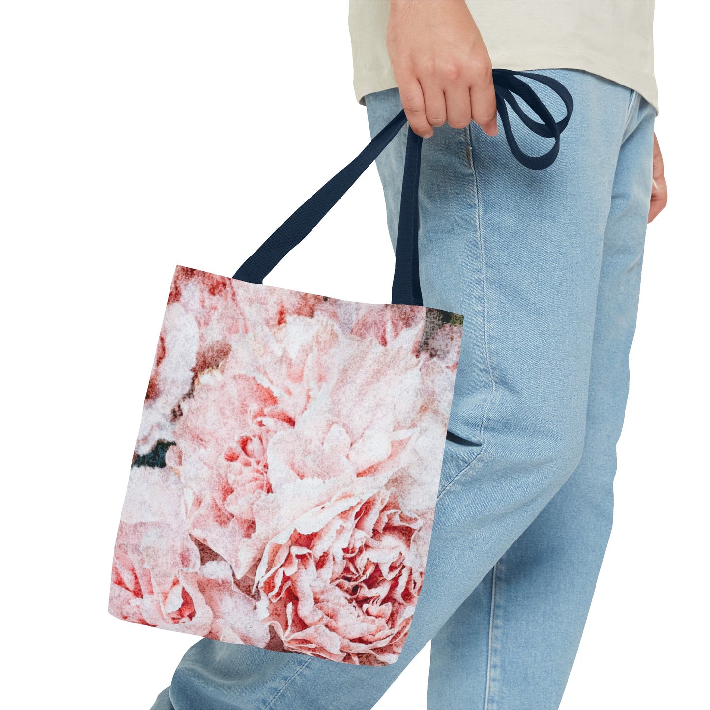 Mom , grandma, mother, daughter Pink floral Tote Bag