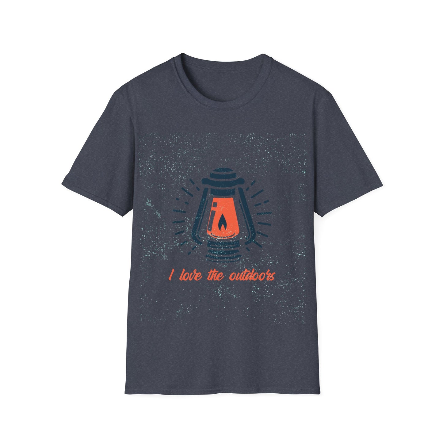 LOVE NATURE, HIKING, CAMPING T-Shirt with an outdoor lantern, scouts, all  theme