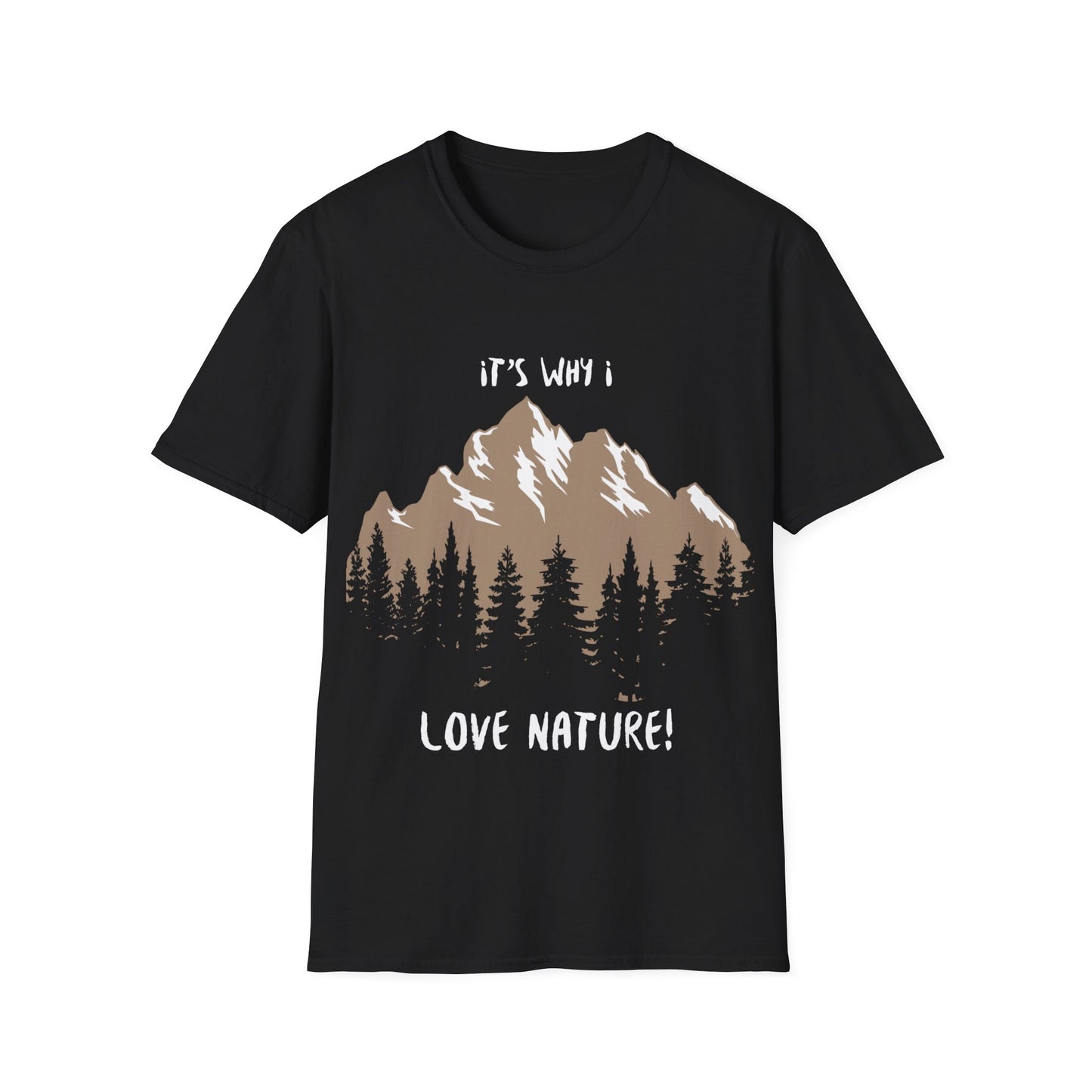 for him, her, daughter, son summer and spring T-Shirt with a mountain design motif