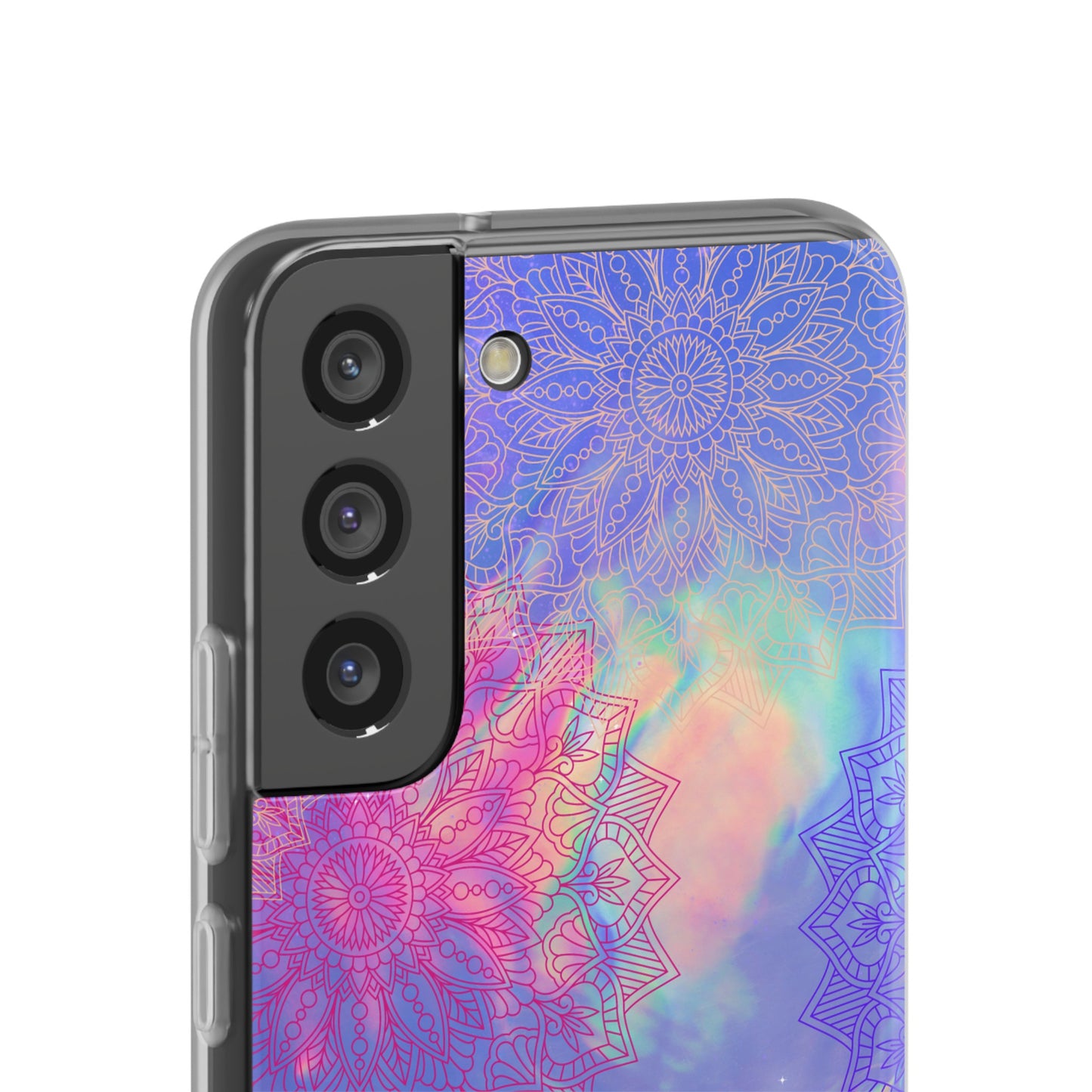 Clear , colorful, Mandala inspired phone Cases