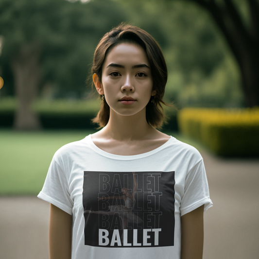 Black Tshirt dancer ballerina T-Shirt